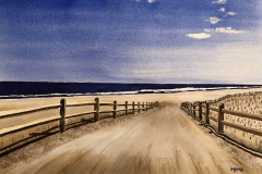 Ortley-Beach-in-Winter-Watercolor-Giclee-Print-20-X-16-framed-149.00