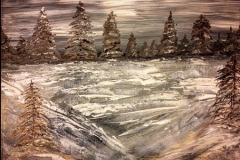 cindy-Seeland-The-Very-Very-Cold-Day-Acrylic-on-canvas