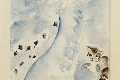 Ellen-Ricci-The-Owl-and-the-Pussycat-Animal_Wildlife-Watercolor-200